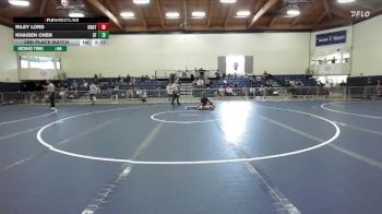 141 lbs 3rd Place Match - Khaisen Chen, San Francisco State University vs Riley Lord, Unattached