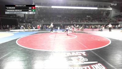 120 lbs Champ. Round 2 - JJ Deleon, Oak Ridge vs Madison Devalle, Will C. Wood