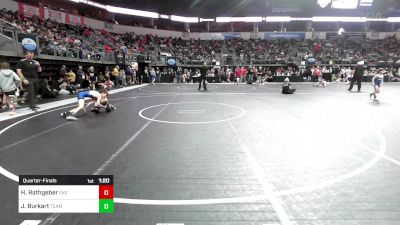 78 lbs Quarterfinal - Hayden Rathgeber, East Kansas Eagles vs Jericho Burkart, Team Oklahoma