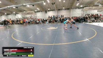 126 lbs Cons. Round 6 - Julian Chavez, Greeley West vs Sammy Sanchez, Cheyenne East