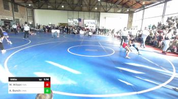 105 lbs Rr Rnd 4 - McKenna Wilson, Hurricane Wrestling Academy vs Addisyn Bunch, Lady Outlaw Wrestling Academy