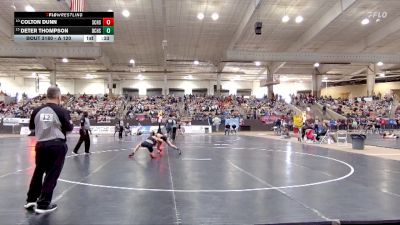 A 120 lbs Cons. Round 1 - Colton Dunn, Station Camp High School vs Deter Thompson, David Crockett High School