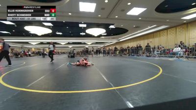 61 lbs 2nd Place - Ellis Koenigseker, Colorado Top Team vs Rhett Schneider, Manu Wr Ac