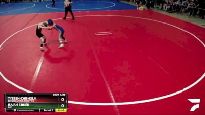 60 lbs Quarterfinal - Isaiah Ebner, DGF vs Tyesen Chisholm, BBE (Belgrade/Brooten)