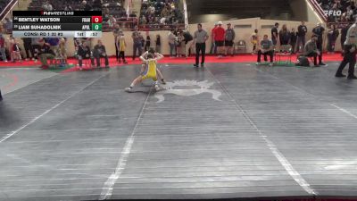 75_B lbs Consi Rd 1 32 #2 - Bentley Watson, Franklin vs Liam Suhadolnik, Apollo Ridge