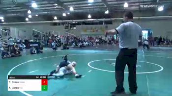 61 lbs Prelims - Cruz Evans, Cowa vs Armond Goree, Pin King All Stars