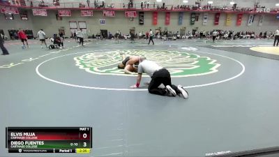 197 lbs Cons. Round 3 - Diego Fuentes, Carthage College vs Elvis Muja, Carthage College