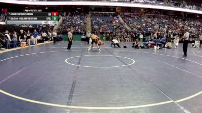 4A 113 lbs Champ. Round 1 - Elgia Helmstetter, Chapel Hill vs Jake Economon, South Mecklenburg High School