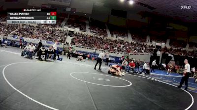 138-D4 Semifinal - Brenan Wesolek, Arizona Lutheran Academy vs KALEB PORTER, Mogollon High School