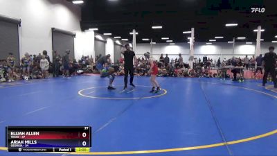 77 lbs Quarters & 1st Wb (16 Team) - Elijah Allen, Texas vs Ariah Mills, Georgia