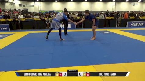 Kolt Isaac Fannin vs Sergio Otavio Silva Almeida 2025 World IBJJF Jiu-Jitsu No-Gi Championship