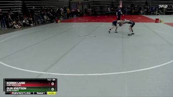 54 lbs Champ. Round 1 - Olin Knutson, Quad County vs Korbin Lanik, Park Wrestling