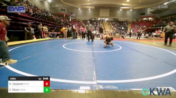 43 lbs 3rd Place - Kannon Zappone, Barnsdall Youth Wrestling vs Caden Sloan, Morrison Takedown Club