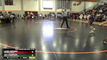 N-18 lbs Quarterfinal - James Hermsen, Western Dubuque vs Levi Thompson, Iowa City Wrestling Club