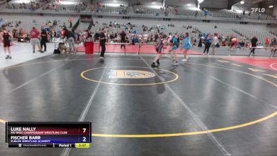 138 lbs Cons. Round 2 - Luke Nally, MO West Championship Wrestling Club vs Fischer Barr, Purler Wrestling Academy