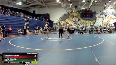 165 lbs Quarterfinal - Eva Mercantini, Hickory vs Lacie Taylor, Prince George