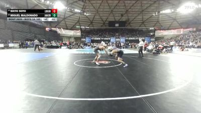 Boys 2A 165 lbs Cons. Round 3 - Miguel Maldonado, Anacortes vs Sixto Soto, R. A. Long