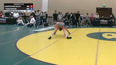 100 lbs Champ. Rd Of 16 - Christopher Baldo, Apex vs Josh Schaub, Wyoming Seminary