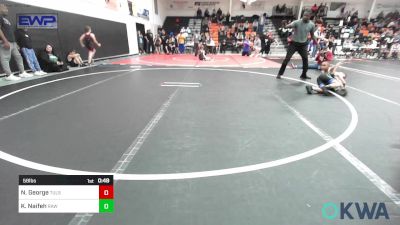 58 lbs Semifinal - Nicholas George, Tulsa North Mabee Stampede vs Kyler Naifeh, Raw Wrestling Club