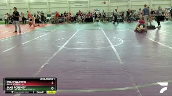 138 lbs Cons. Round 1 - Jake Forshey, Patriot USA Wrestling Club vs Evan Warren, Gallia Academy