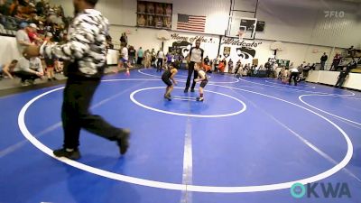 55 lbs Round Of 32 - Bohdi Scott, Salina Wrestling Club vs London Miller, Pin-King All Stars