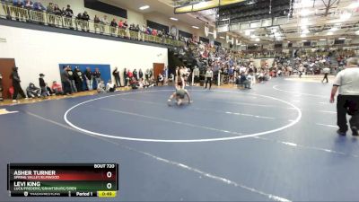 165 lbs Cons. Round 5 - Asher Turner, Spring Valley/Elmwood vs Levi King, Luck/Frederic/Grantsburg/Siren