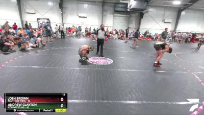 136 lbs Semis (4 Team) - Josh Brown, Team Hard Work vs Andrew Clayton, Icon Wrestling