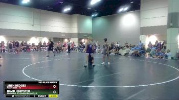 132 lbs Placement Matches (16 Team) - David Harpster, Columbus St. Francis DeSales vs Jireh Hedges, Fuzzy Bees