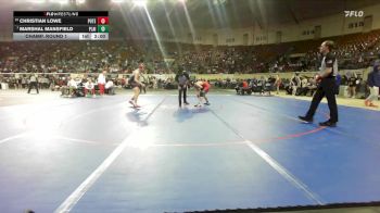 B4A-120 lbs Champ. Round 1 - Marshal Mansfield, Plainview vs Christian Lowe, Poteau