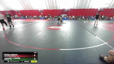 150 lbs Round 1 (6 Team) - Peter Arroyo, Rochester Century vs Maxwell Carter, Buffalo