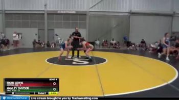 112 lbs 2nd Wrestleback (8 Team) - Ryan Lewis, Georgia Red vs Hayley Snyder, Ohio Blue