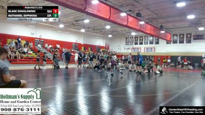 Youth-110 lbs Quarterfinals (8 Team) - Blake Sokolowski, Phillipsburg vs Nathaniel Espinosa, South Plainfield