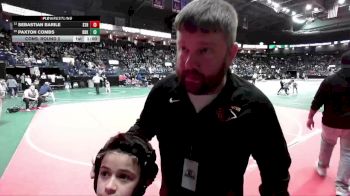 58 lbs Cons. Round 2 - Paxton Combs, BBK1 vs Sebastian Barile, STR1