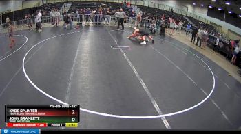 187 lbs Quarterfinal - John Bramlett, Wave Wrestling vs Kade Splinter, Team Nazar Training Center