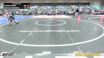 49 lbs Consolation - Grayson Brown, Rising Kingz vs Michael Cawthorne, Tiger Trained Wrestling