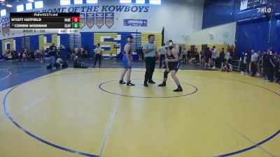 150 lbs Cons. Round 3 - Wyatt Hatfield, Hagerty vs Corbin Wiseman, Clay