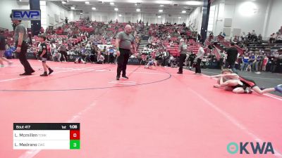 64 lbs Quarterfinal - Lane Mcmillen, Tonkawa Takedown Club vs Liam Medrano, Cowboy Wrestling Club