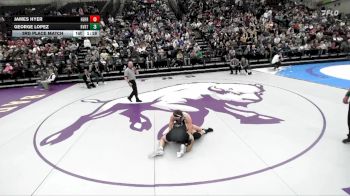 6A 157 lbs 3rd Place Match - James Hyer, Herriman vs George Lopez, Riverton