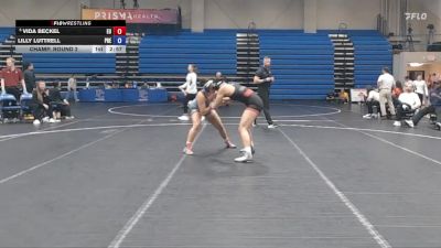 160 lbs Champ. Round 2 - Vida Beckel, Emmanuel University vs Lilly Luttrell, Presbyterian