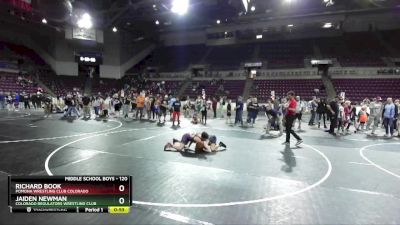 120 lbs 5th Place Match - Richard Book, Pomona Wrestling Club Colorado vs Jaiden Newman, Colorado Regulators Wrestling Club