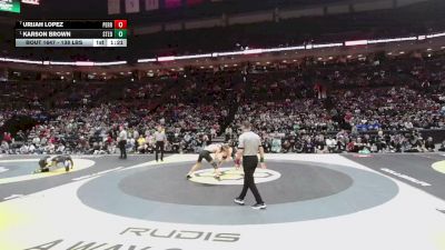 138 lbs 1st Place Match - Karson Brown, St. Edward vs Urijah Lopez, Perrysburg