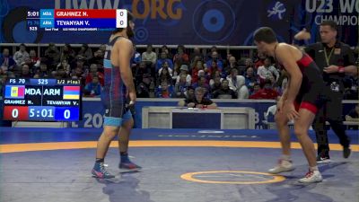 70 kg Semifinal - Nicolai Grahmez, Mda vs Vazgen Tevanyan, Arm