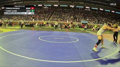 D1-144 lbs Cons. Round 1 - Casey Clark, Dexter HS vs Tobias Pacheco, Davison HS