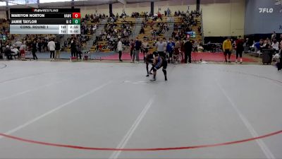 125 lbs Cons. Round 1 - Jamie Taylor, Iowa Central Community College vs Mariyon Norton, Hawkeye Community College