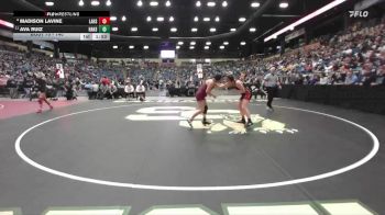 140 lbs Champ. Round 1 - Ava Ruiz, Hays Hs vs Madison LaVine, Lansing HS