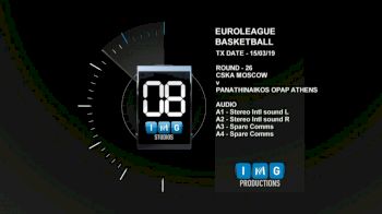 CSK vs PAO | 2018-19 Euroleague - CSK vs PAO | 2018-19 Euroleague - Mar 15, 2019 at 11:44 AM CDT