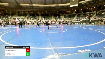 105 lbs Semifinal - Darrell Compton, Elgin Wrestling vs Zyus Willis, The Hall Wrestling Club