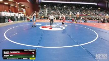 2A-150 lbs Champ. Round 1 - David Farrington, Big Piney vs Owen Hill, Lovell