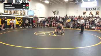 144 lbs Semifinal - Sawyer Krall, Wapsie Valley vs Ben Buck, West Marshall