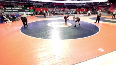 3A 120 lbs Champ. Round 1 - Maddux Tindal, Joliet (Catholic Academy) vs Jamiel Castleberry, Oak Park (O.P.-River Forest)